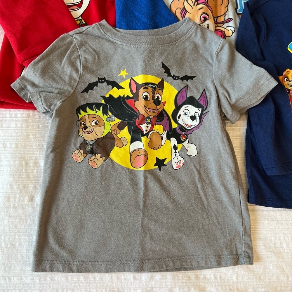 2/$30 Nickelodeon Paw Patrol Hoodie Pajama and Shirt Set - Red, Blue, Gray - Picture 9 of 11